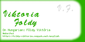 viktoria foldy business card